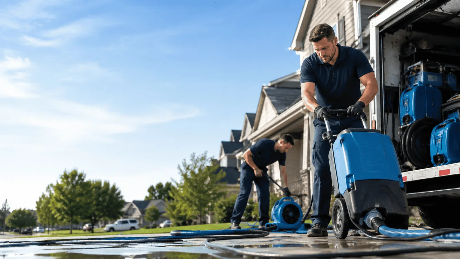 Dehumidification being performed in Washingtonville, PA